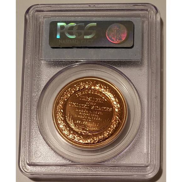 Abraham Lincoln Presidential Bronze Medal (No Date) MS68 RED PCGS - Picture 2 of 3